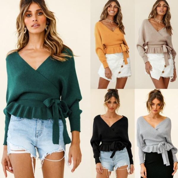 women's sweaters long sleeve sweater coat 2021 europe and the united states autumn winter women short cover v collar knit top, White;black
women's sweaters long sleeve sweater coat 2021 europe and the united states autumn winter women short cover v collar knit top, White;black