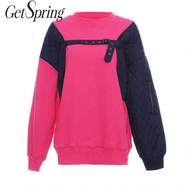 getspring women hoodie patchwork color matching cotton hoodies irregular casual loose sweatshirt coats pullovers 210601, Black
getspring women hoodie patchwork color matching cotton hoodies irregular casual loose sweatshirt coats pullovers 210601, Black
