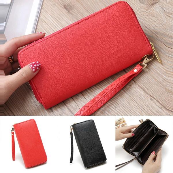 wallets wristband women long wallet many departments female clutch lady purse zipper phone pocket card holder ladies /e, Red;black
wallets wristband women long wallet many departments female clutch lady purse zipper phone pocket card holder ladies /e, Red;black