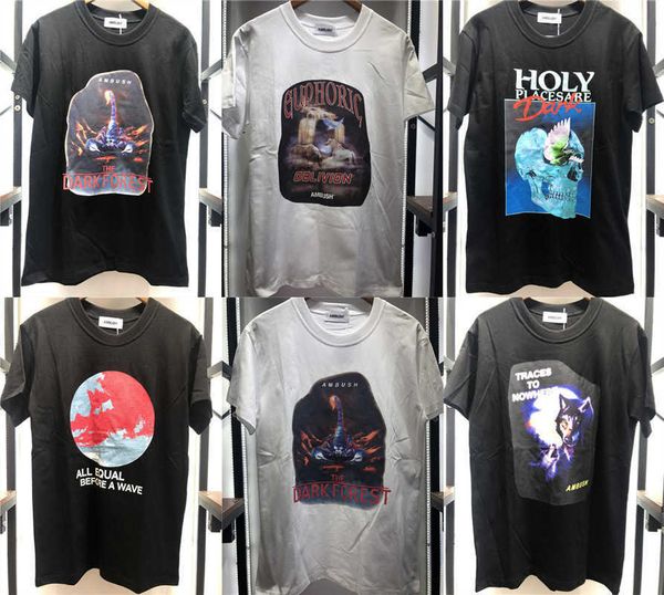 men's t-shirts t-shirt men women holy places are dark ambush tee peace skull printed short sleeve uswq, White;black
men's t-shirts t-shirt men women holy places are dark ambush tee peace skull printed short sleeve uswq, White;black