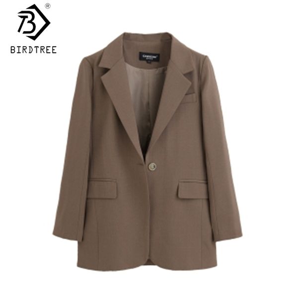 autumn good quality women blazers long sleeve single button pockets woman coats slim notched outerwear c08605k 210419, White;black
autumn good quality women blazers long sleeve single button pockets woman coats slim notched outerwear c08605k 210419, White;black
