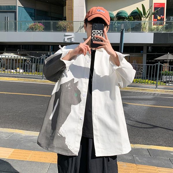 wind ins spring tide comfortable leisure handsome coat web celebrity cat men long sleeve shirt men's casual shirts, White;black
wind ins spring tide comfortable leisure handsome coat web celebrity cat men long sleeve shirt men's casual shirts, White;black
