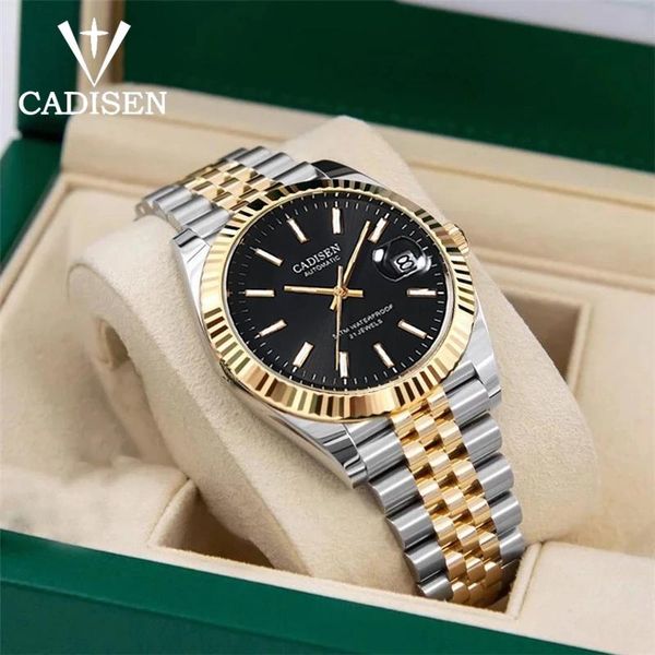 wristwatches 2021 cadisen brand men's watches automatic mechanical nh35a sapphire stainless steel men watch reloj hombre, Slivery;brown
wristwatches 2021 cadisen brand men's watches automatic mechanical nh35a sapphire stainless steel men watch reloj hombre, Slivery;brown