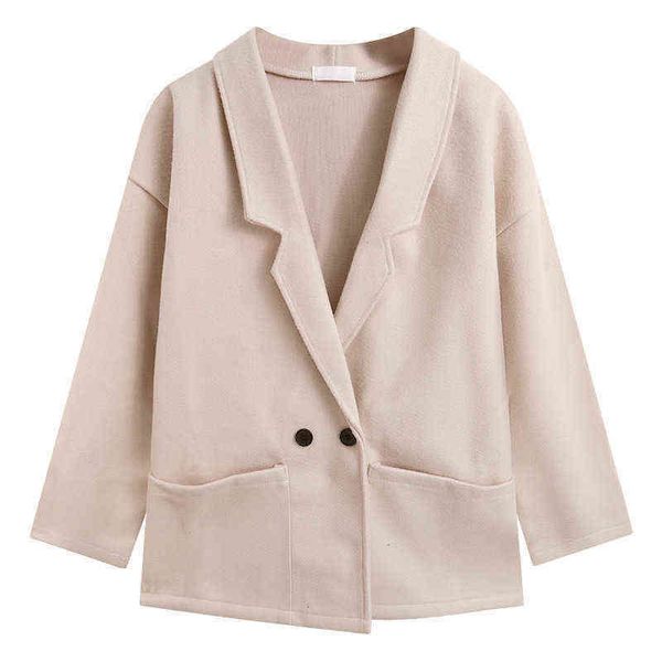 woolen coat 2021 women's loose medium length small hepburn autumn and winter cardigan, Black
woolen coat 2021 women's loose medium length small hepburn autumn and winter cardigan, Black