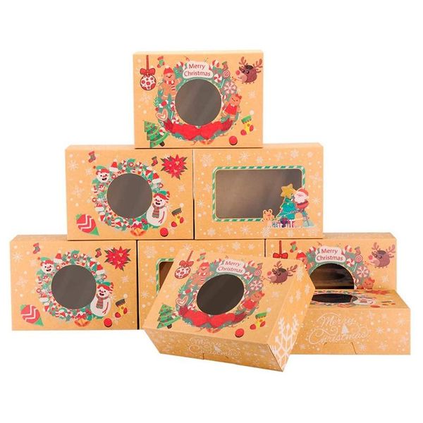 gift wrap christmas cookie boxes with window pastry for giving and party packaging baking
gift wrap christmas cookie boxes with window pastry for giving and party packaging baking
