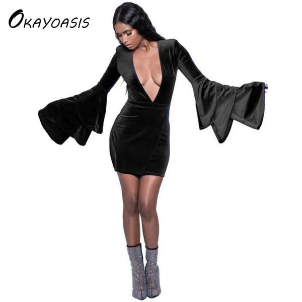 casual dresses okayoasis fashion bandage dress women deep v neck bodycon mini velvet, Black;gray
casual dresses okayoasis fashion bandage dress women deep v neck bodycon mini velvet, Black;gray