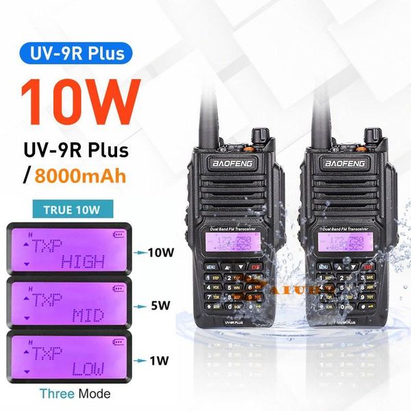 walkie talkie 1or2pcs baofeng 10w uv-9r plus waterproof uv9rplus dual band portable cb ham radios fm transceiver two way radio
walkie talkie 1or2pcs baofeng 10w uv-9r plus waterproof uv9rplus dual band portable cb ham radios fm transceiver two way radio