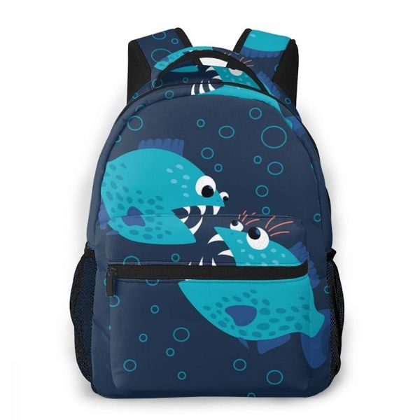 backpack gossiping blue piranha fish,boriana giormova for girls boys travel rucksackbackpacks teenage school bag
backpack gossiping blue piranha fish,boriana giormova for girls boys travel rucksackbackpacks teenage school bag