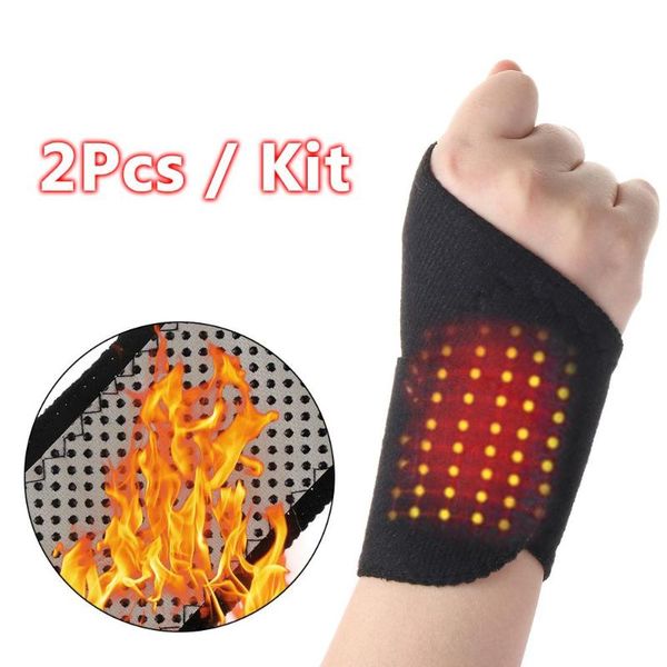 1pair tourmaline self-heating wrist brace sports protection belt far infrared magnetic therapy pads braces pain relief support, Black;red
1pair tourmaline self-heating wrist brace sports protection belt far infrared magnetic therapy pads braces pain relief support, Black;red