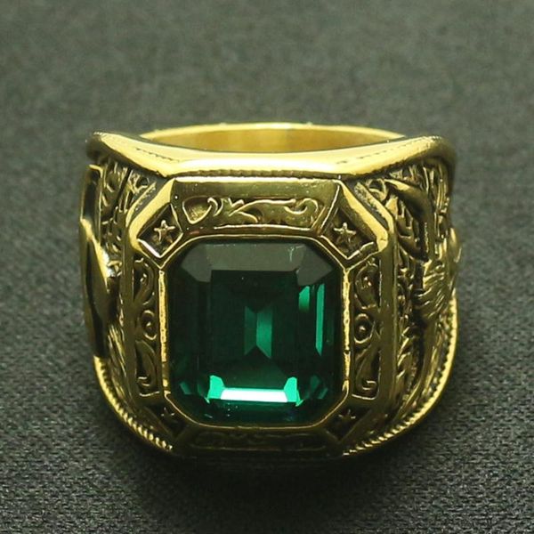 cluster rings men boys 316l stainless steel cool big green stone cowboy ring for friend, Golden;silver
cluster rings men boys 316l stainless steel cool big green stone cowboy ring for friend, Golden;silver