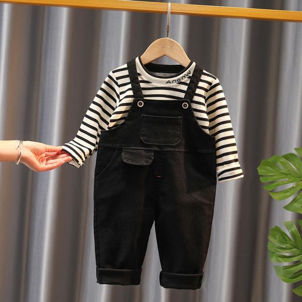 clothing sets spring autumn baby boy cotton suits fashion kids striped long sleeve t-shirt+overalls casual toddler girl outfits, White
clothing sets spring autumn baby boy cotton suits fashion kids striped long sleeve t-shirt+overalls casual toddler girl outfits, White