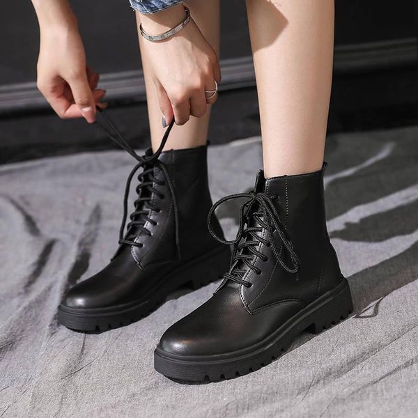 boots fashion platform ladies shoes spring female luxury design heel ankle women flats round toe, Black
boots fashion platform ladies shoes spring female luxury design heel ankle women flats round toe, Black