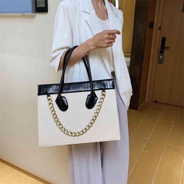 bag 2021 new fashion, large capacity, niche design, color contrast splicing, simple and versatile, net red handbag, women's fashion
bag 2021 new fashion, large capacity, niche design, color contrast splicing, simple and versatile, net red handbag, women's fashion