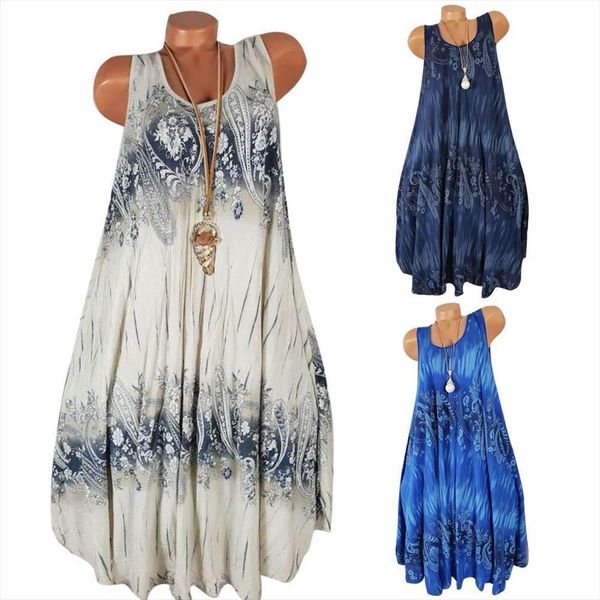 plus size summer flower womens dress print sleeveless round neck loose shift, Black;gray
plus size summer flower womens dress print sleeveless round neck loose shift, Black;gray