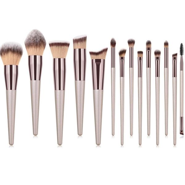 makeup brushes 14pcs champagne set for cosmetic foundation powder blush eyeshadow blending make up brush beauty tool
makeup brushes 14pcs champagne set for cosmetic foundation powder blush eyeshadow blending make up brush beauty tool