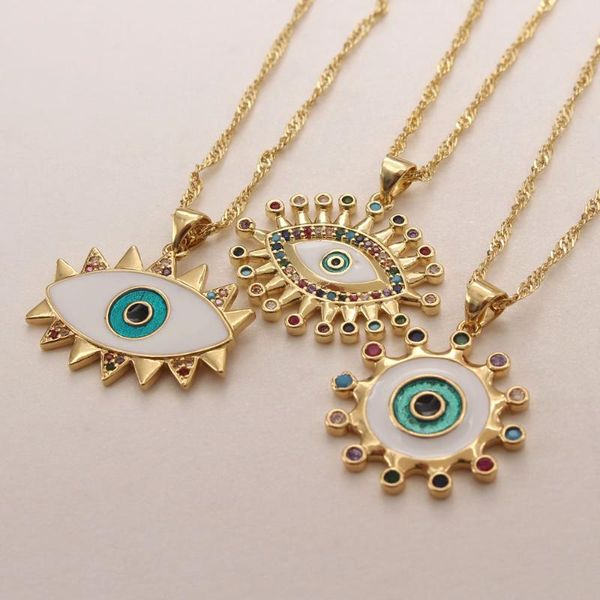 chains mhs.sun vintage evil eye zircon pendant necklace fashion cz chain for women/girls trendy jewelry 1pc, Silver
chains mhs.sun vintage evil eye zircon pendant necklace fashion cz chain for women/girls trendy jewelry 1pc, Silver