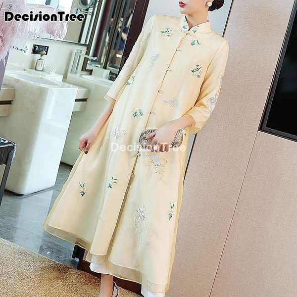 elegant floral embroidery qipao chiffon cheongsam chinese female mesh robe oriental women evening party tang gown ethnic clothing, Red
elegant floral embroidery qipao chiffon cheongsam chinese female mesh robe oriental women evening party tang gown ethnic clothing, Red
