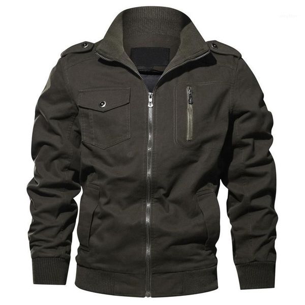 men's jackets bomber jacket autumn winter outdoor windproof warm military clothing zipper pocket loose breathable coat male, Black;brown
men's jackets bomber jacket autumn winter outdoor windproof warm military clothing zipper pocket loose breathable coat male, Black;brown