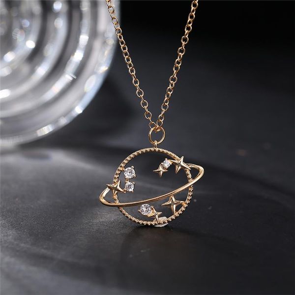 elegant crystal planet moon charm chain necklace for women 2021 fashion gold rhinestone star cross pendant necklaces jewelry, Silver
elegant crystal planet moon charm chain necklace for women 2021 fashion gold rhinestone star cross pendant necklaces jewelry, Silver