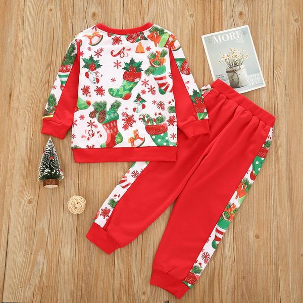 clothing sets kids christmas two-piece clothes set printed pattern round collar pullover and trousers xmas outfits white/ red
clothing sets kids christmas two-piece clothes set printed pattern round collar pullover and trousers xmas outfits white/ red