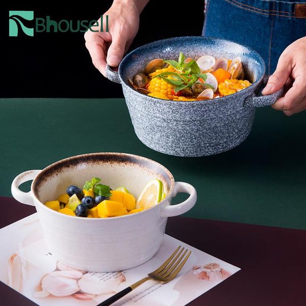 bowls bhousell 1pcs 7inch pigmented ceramic bowl retro design soup ramen noodle smoothie salad lazy snack
bowls bhousell 1pcs 7inch pigmented ceramic bowl retro design soup ramen noodle smoothie salad lazy snack