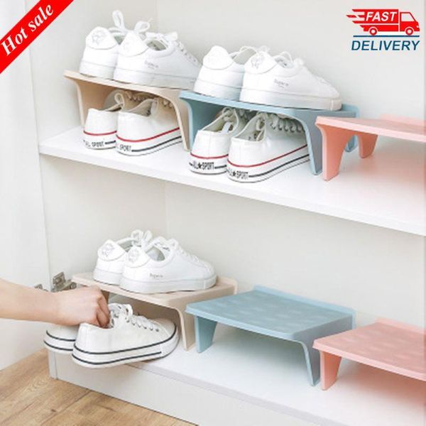 household storage shoe rack, double layer, plastic integration, simple and economical space,
household storage shoe rack, double layer, plastic integration, simple and economical space,