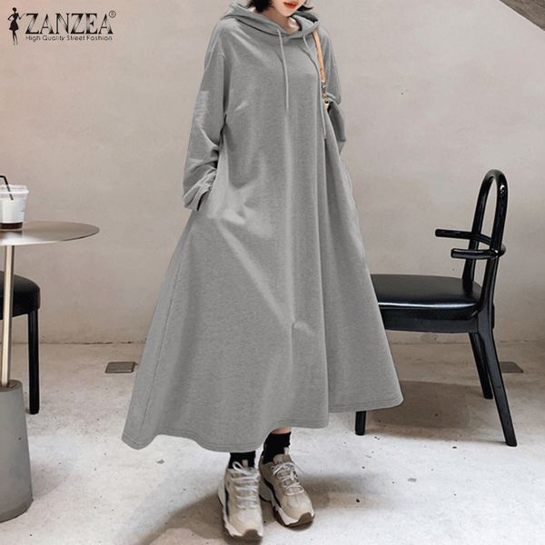 stylish hooded hoodies dress women autumn sweatshirts 2021 zanzea casual long sleeve maxi vestidos female solid robe oversized, Black;gray
stylish hooded hoodies dress women autumn sweatshirts 2021 zanzea casual long sleeve maxi vestidos female solid robe oversized, Black;gray