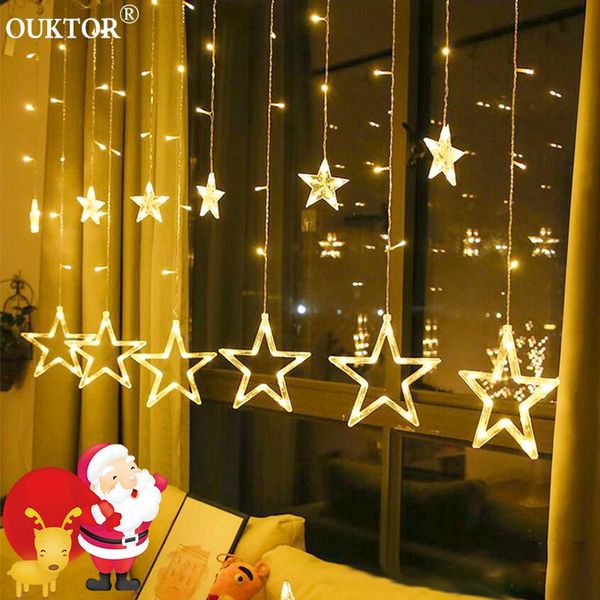 strings christma fairy star led curtain string lights xmas garland wedding 220v for home party tree decoration eu
strings christma fairy star led curtain string lights xmas garland wedding 220v for home party tree decoration eu