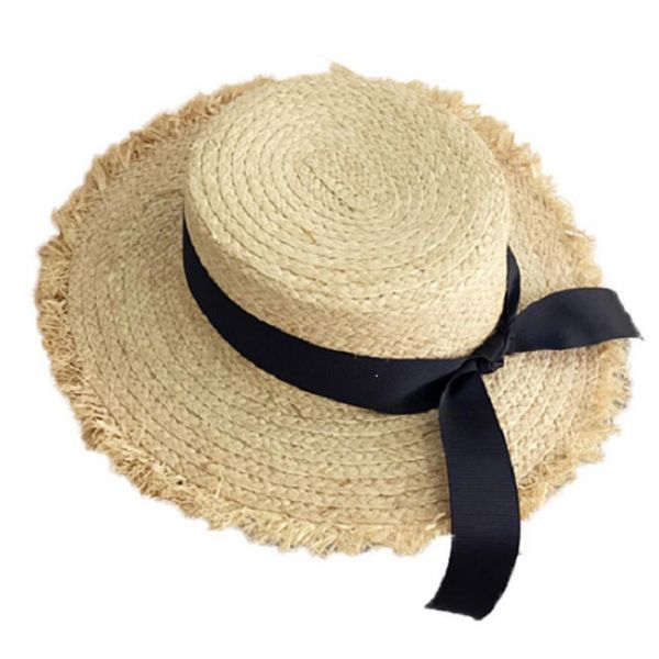 stingy brim hats women summer beach ribbon hat bow raffia temperament flat straw women's sea, Blue;gray
stingy brim hats women summer beach ribbon hat bow raffia temperament flat straw women's sea, Blue;gray