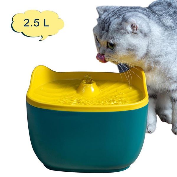 2.5l cat fountain, automatic water feeder dispenser for small dogs, drinking bowl bowls & feeders
2.5l cat fountain, automatic water feeder dispenser for small dogs, drinking bowl bowls & feeders