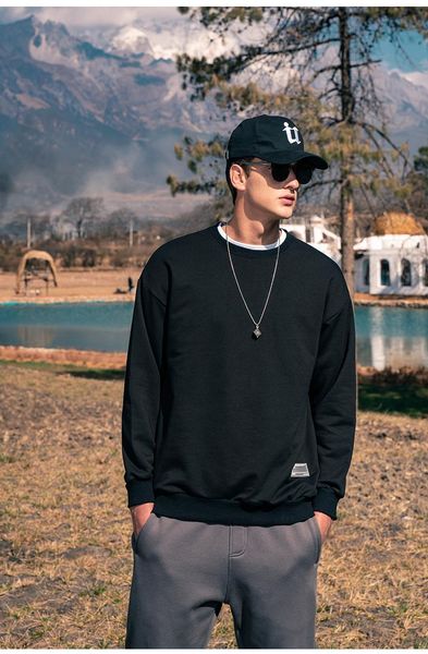 men's hoodies & sweatshirts 3988 fall 2021 youth round neck loose shoulders simple casual men, Black
men's hoodies & sweatshirts 3988 fall 2021 youth round neck loose shoulders simple casual men, Black