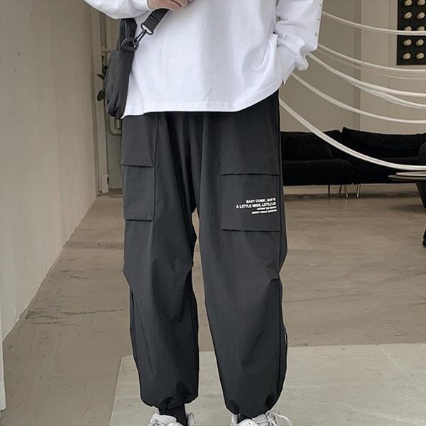 multi pockets sports long women pants cargo work trousers thin sweatpants ankle tied loose, Black
multi pockets sports long women pants cargo work trousers thin sweatpants ankle tied loose, Black