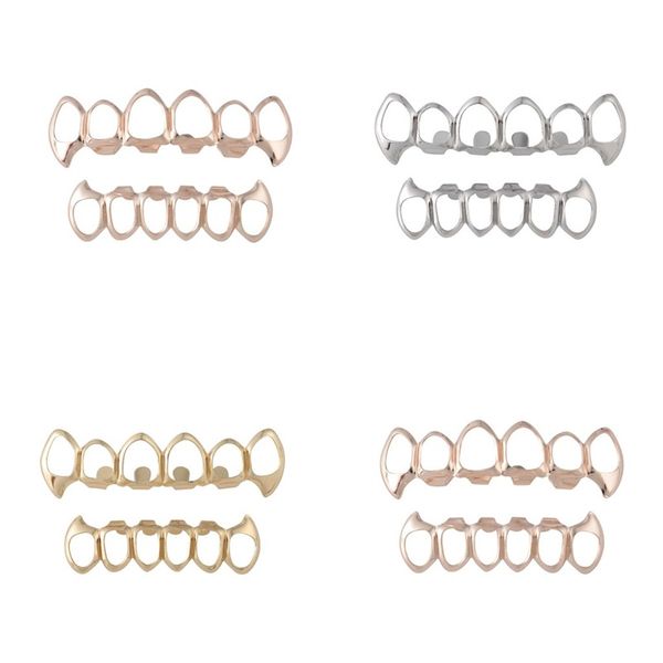 new smooth gold silver plated teeth grillz 6 & bottom faux dental tooth braces grills men lady hip hop rapper body jewelry 267 q2, Black
new smooth gold silver plated teeth grillz 6 & bottom faux dental tooth braces grills men lady hip hop rapper body jewelry 267 q2, Black