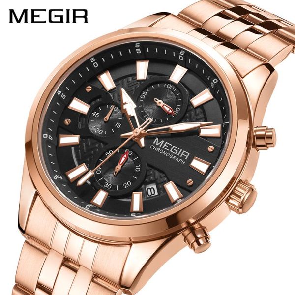 wristwatches megir quartz watches men rose gold sport waterproof chronograph date male business clock relogios masculino, Slivery;brown
wristwatches megir quartz watches men rose gold sport waterproof chronograph date male business clock relogios masculino, Slivery;brown