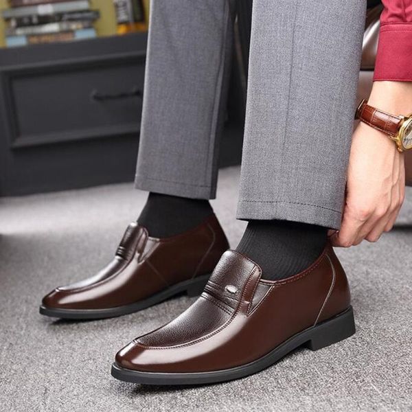 dress shoes increased 6cm men formal hidden heel men's wedding oxfords slip-on casual business plush boots, Black
dress shoes increased 6cm men formal hidden heel men's wedding oxfords slip-on casual business plush boots, Black