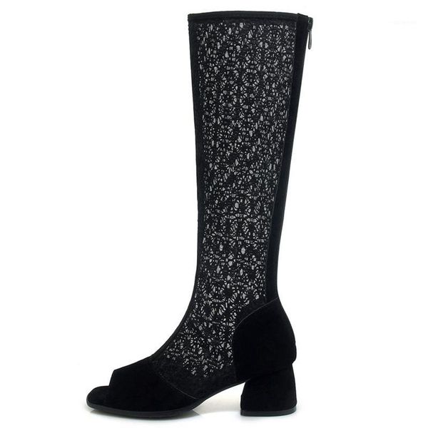 boots asileto summer lace hollow knee cut out zipper sandals high heels breathable shoes woman mesh botas casual sandales, Black
boots asileto summer lace hollow knee cut out zipper sandals high heels breathable shoes woman mesh botas casual sandales, Black