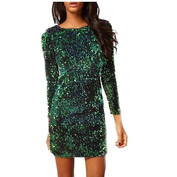 casual dresses spring sequined woman long sleeve party night mini dress plus size short slim bodycon vestido, Black;gray
casual dresses spring sequined woman long sleeve party night mini dress plus size short slim bodycon vestido, Black;gray