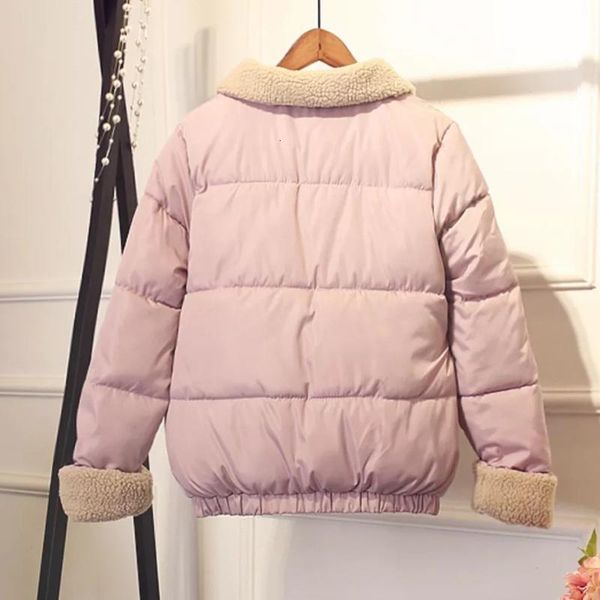 women's down & parkas women korean style cotton jacket short lamb wool soft winter warm bread students female loose clothes 9ynr, Black
women's down & parkas women korean style cotton jacket short lamb wool soft winter warm bread students female loose clothes 9ynr, Black