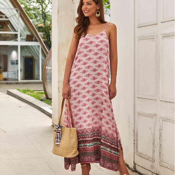 jastie hippie retro geometric print split strap maxi dress beach casual boho women slip dress summer backless vestidos 210419, Black;gray
jastie hippie retro geometric print split strap maxi dress beach casual boho women slip dress summer backless vestidos 210419, Black;gray