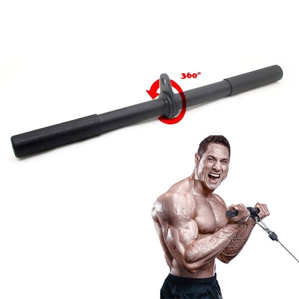 gym rotating straight bar rowing handle for pulley cable machine attachments triceps back workout training fitness accessories
gym rotating straight bar rowing handle for pulley cable machine attachments triceps back workout training fitness accessories