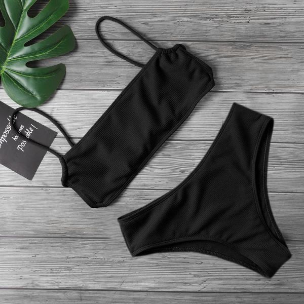 women's swimwear bikini set push up women thong bikinis pure color swimsuit summer swim beachwear biquini swimming suit, White;black
women's swimwear bikini set push up women thong bikinis pure color swimsuit summer swim beachwear biquini swimming suit, White;black