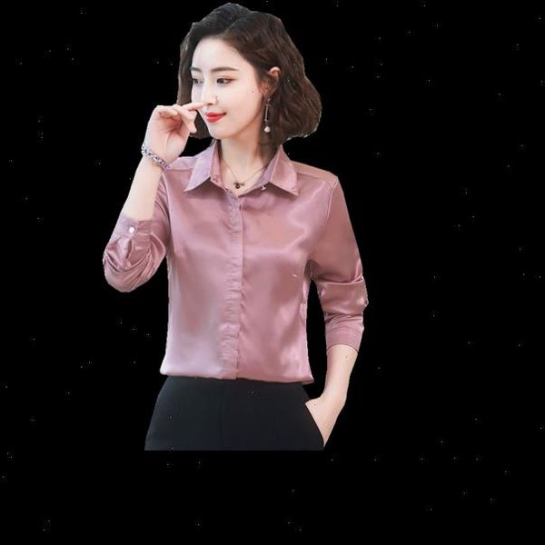 tingyili green pink satin spring womens blouses summer korean elegant office long sleeve, White
tingyili green pink satin spring womens blouses summer korean elegant office long sleeve, White