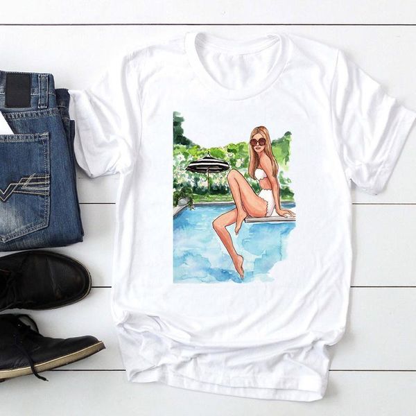 women's t-shirt women short sleeve beach holiday 2021 cute fashion cartoon summer lady print tee graphic t female tshirts clothes, White
women's t-shirt women short sleeve beach holiday 2021 cute fashion cartoon summer lady print tee graphic t female tshirts clothes, White