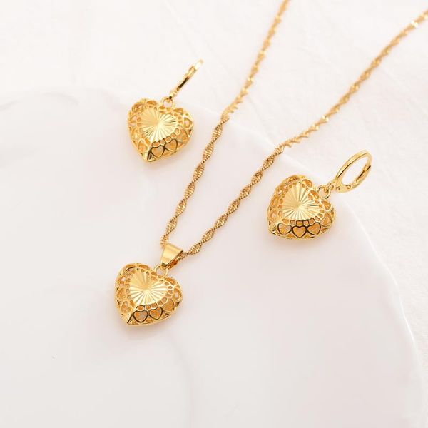 bangrui fashion hollow out heart shaped pendant necklace earrings gold cute charm jewelry for women wedding gifts &, Silver
bangrui fashion hollow out heart shaped pendant necklace earrings gold cute charm jewelry for women wedding gifts &, Silver