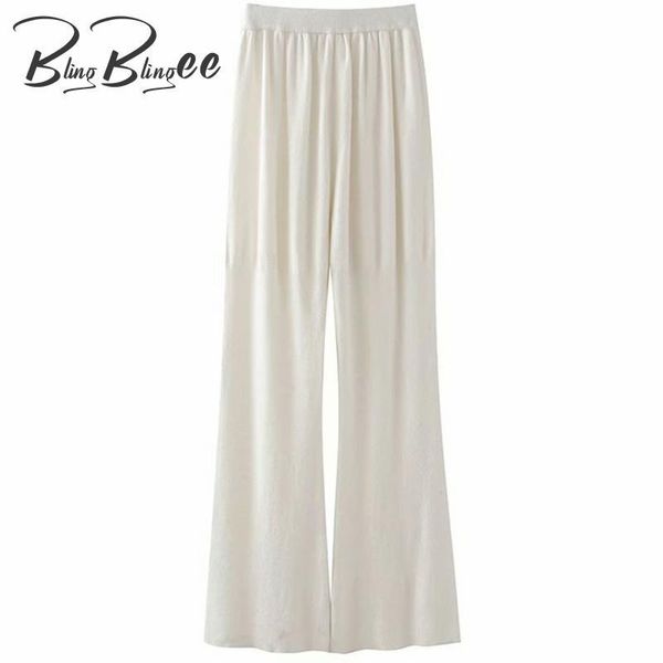 women's pants & capris blingblingee autumn woman casual knit long elastic high waist full length white flare female trouses 2021, Black;white
women's pants & capris blingblingee autumn woman casual knit long elastic high waist full length white flare female trouses 2021, Black;white