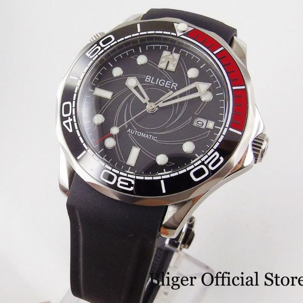 wristwatches brand mechanical black 41mm men watch sapphire glass rubber band date window miyota movement, Slivery;brown
wristwatches brand mechanical black 41mm men watch sapphire glass rubber band date window miyota movement, Slivery;brown