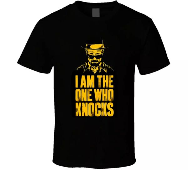 i am the one who knocks tee breaking bad tv show movie vintage men's t shirt, White;black
i am the one who knocks tee breaking bad tv show movie vintage men's t shirt, White;black