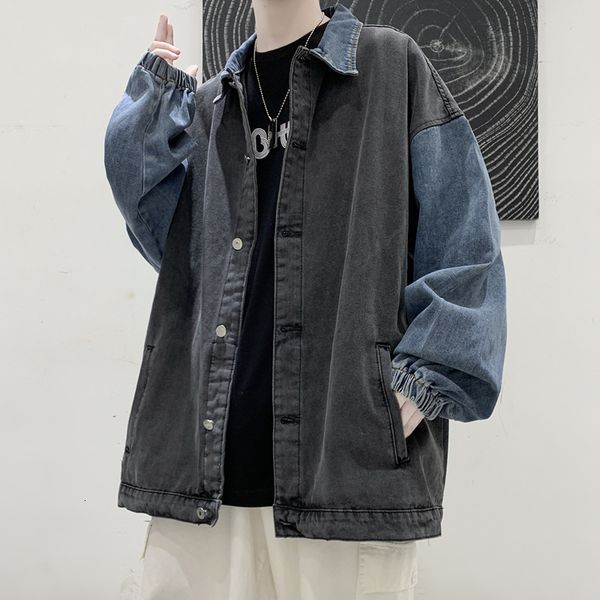 jackets splicing denim men's spring and autumn korean versatile et casual loose ins fashion cloth, Black;brown
jackets splicing denim men's spring and autumn korean versatile et casual loose ins fashion cloth, Black;brown