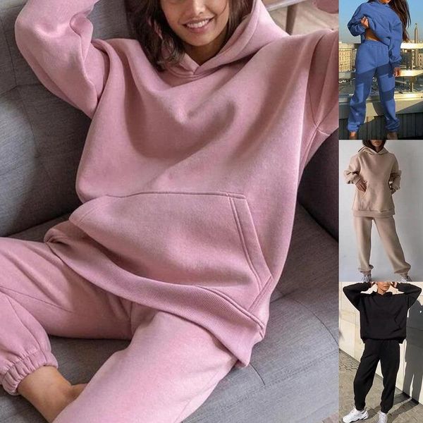 women's pants & capris two piece set casual fleece tracksuit women winter 2021 sets oversized hooded long sleeve hoodie sport lady suit, Black;white
women's pants & capris two piece set casual fleece tracksuit women winter 2021 sets oversized hooded long sleeve hoodie sport lady suit, Black;white