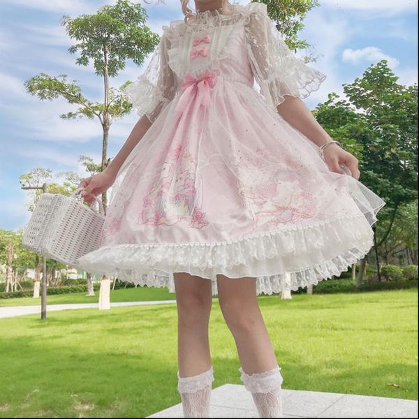 japanese sweet lolita vintage lace women dresses bowknot cute printing victorian kawaii girl gothic jsk princess loli cos, Black;gray
japanese sweet lolita vintage lace women dresses bowknot cute printing victorian kawaii girl gothic jsk princess loli cos, Black;gray